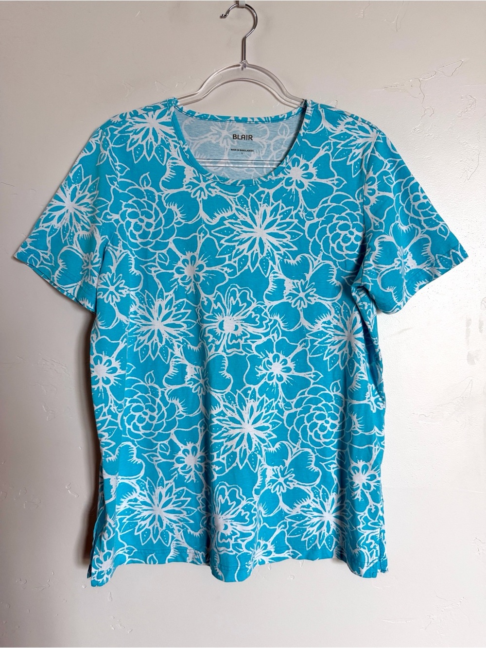 Blair Turquoise Floral Short Sleeve Tee